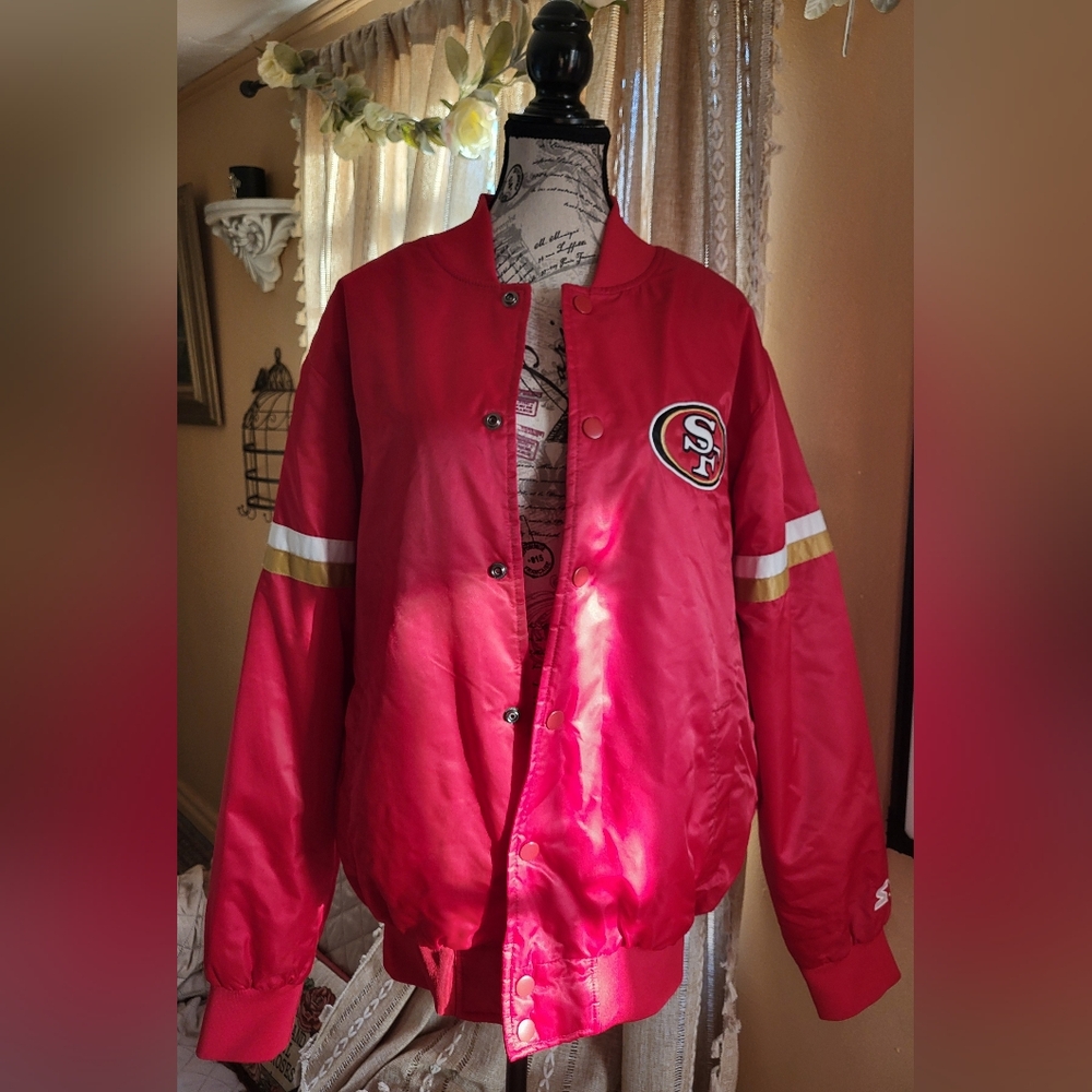 Starter Red Quilted Jacket